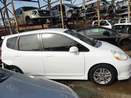 2007 Honda Fit Sport White 1.5L AT #A24864